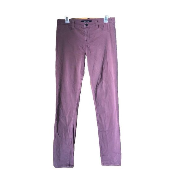 J Brand Mid Rise Super Skinny Jeans Muted Red - 30 - Picture 1 of 12